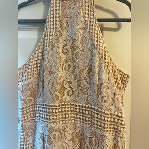Halter, lace dress sz 12